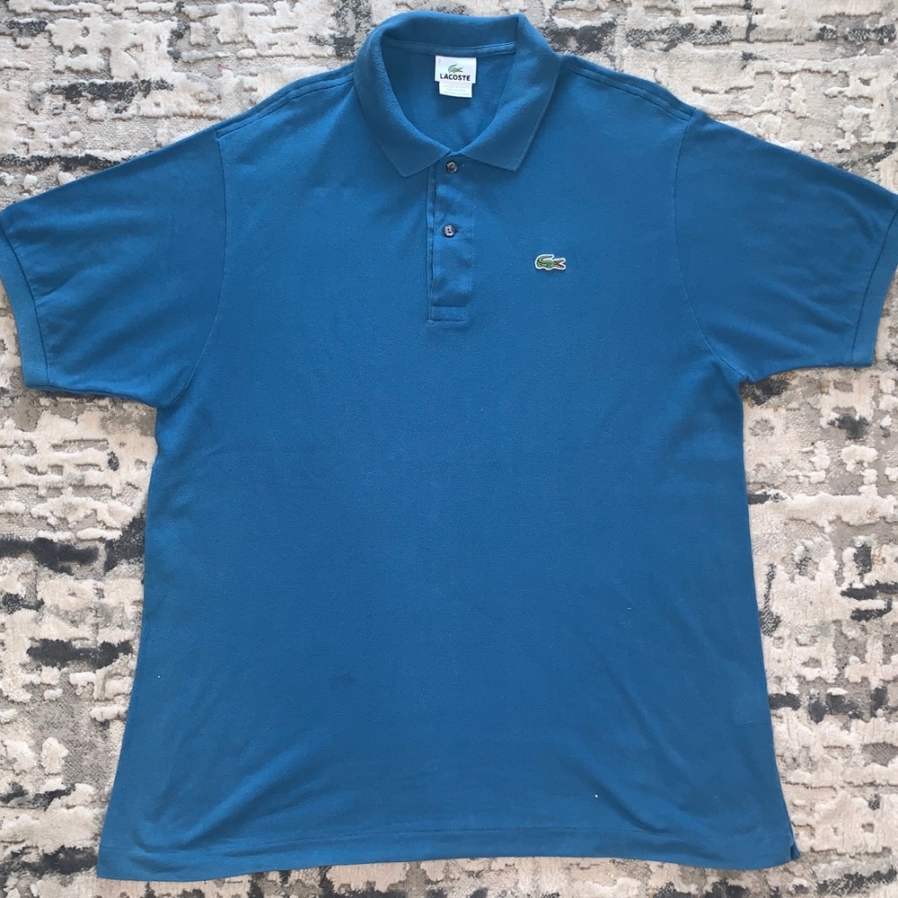 Lacoste Polo Shirt Mens size XL Light Blue